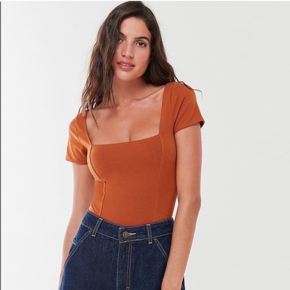 Urban outfitters out from under Susan Square neck bodysuit